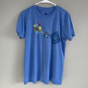 2019 Disney D23 Expo Best Day Ever Stitch with Balloons Blue T-shirt Size M